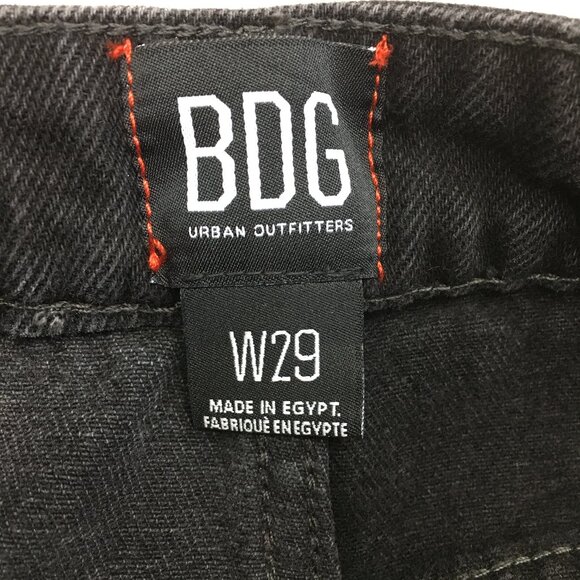 BDG Urban Outfitters 5 Pocket Black Gray 2 Tone PAX Straight Leg Jeans - Picture 3 of 13